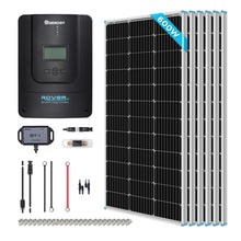 Load image into Gallery viewer, 600W 12V/24V Monocrystalline Solar Premium Kit w/Rover 60A Charger Controller
