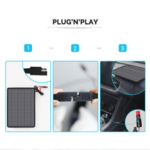 Load image into Gallery viewer, 10W Solar Battery Trickle Charger Maintainer