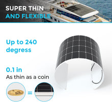 Load image into Gallery viewer, 200 Watt 12 Volt Flexible Monocrystalline Solar Panel