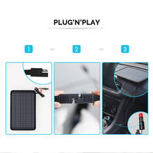 Load image into Gallery viewer, 5W Solar Battery Trickle Charger Maintainer
