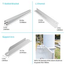 Load image into Gallery viewer, Solar Panel Pole Mount Single Side 27.4in