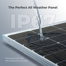 Load image into Gallery viewer, 100 Watt 12 Volt Monocrystalline Solar Panel (Compact Design)