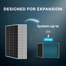 Load image into Gallery viewer, 800W 12V/24V Monocrystalline Solar Premium Kit w/Rover 60A Charger Controller