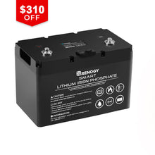 Load image into Gallery viewer, 12V 100Ah Smart Lithium Iron Phosphate Battery w/ Self-Heating Function