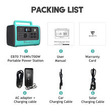 Load image into Gallery viewer, BLUETTI EB70 Portable Power Station | 700W 716Wh