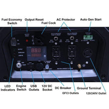 Load image into Gallery viewer, AIMS Power 6600 Watt 120/240V AC Portable Pure Sine Inverter Generator | GEN6600W240VS