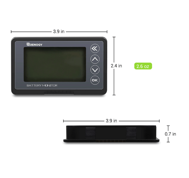 Renogy BT-2 500A Battery Monitor with Shunt