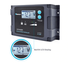 Load image into Gallery viewer, Renogy Voyager - 20A PWM Waterproof Charge Controller w/ LCD Display & LED Bar