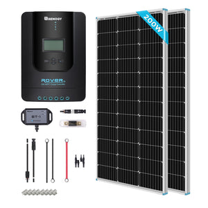 New 200 Watt 12 Volt Solar Premium Kit