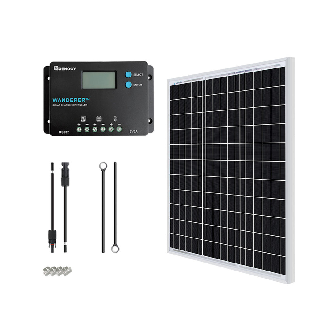 50 Watt 12V Monocrystalline Starter Kit