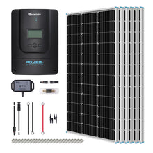 Load image into Gallery viewer, 600W 12V/24V Monocrystalline Solar Premium Kit w/Rover 60A Charger Controller