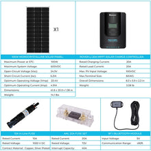 Load image into Gallery viewer, New 100 Watt 12 Volt Solar Premium Kit