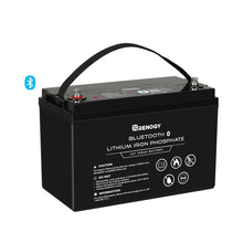 Load image into Gallery viewer, 12V 100Ah Lithium Iron Phosphate Battery w/ Bluetooth