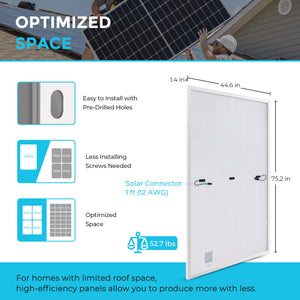 450 Watt Monocrystalline Solar Panel 2 pieces