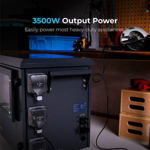Renogy Lycan Power Box 5000 | 4,800wH / 3,500W Portable Power Station | 4,400W of Solar Input & Fully Expandable