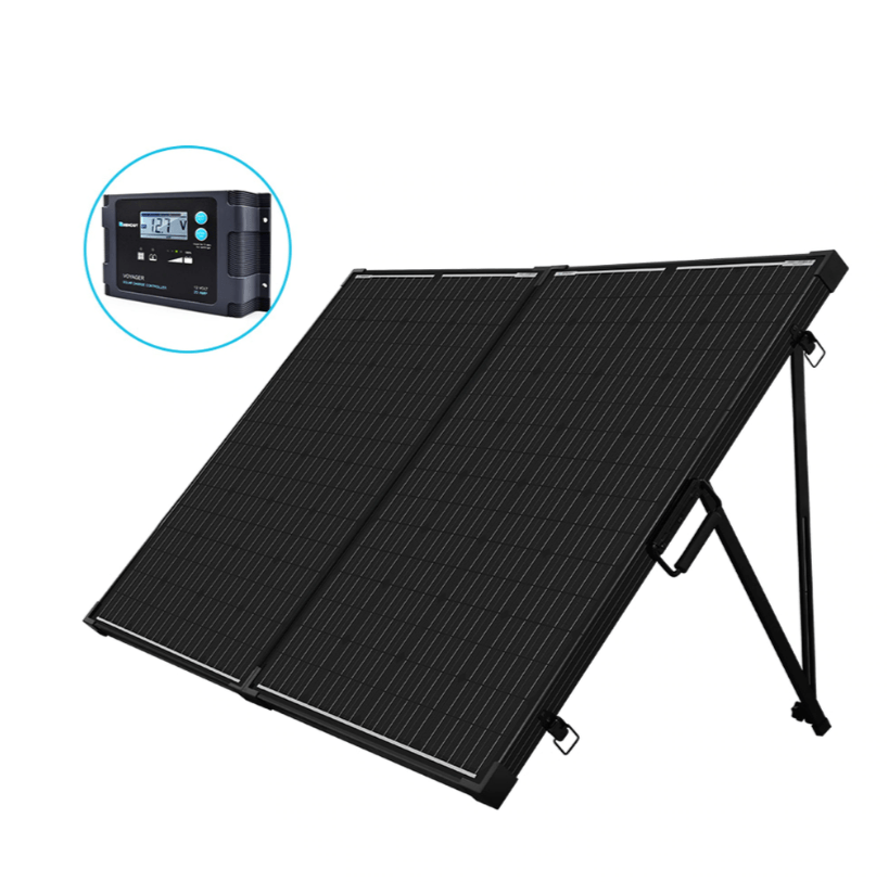 200 Watt 12 Volt Monocrystalline Foldable Solar Suitcase | RNG-KIT-STCS200D-VOY20 (OPEN BOX)