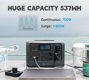 BLUETTI EB55 + 1*PV120 | 700 Watt Generator