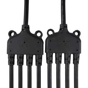 4 to 1 Solar Branch Connectors MMMMF+FFFFM Pair