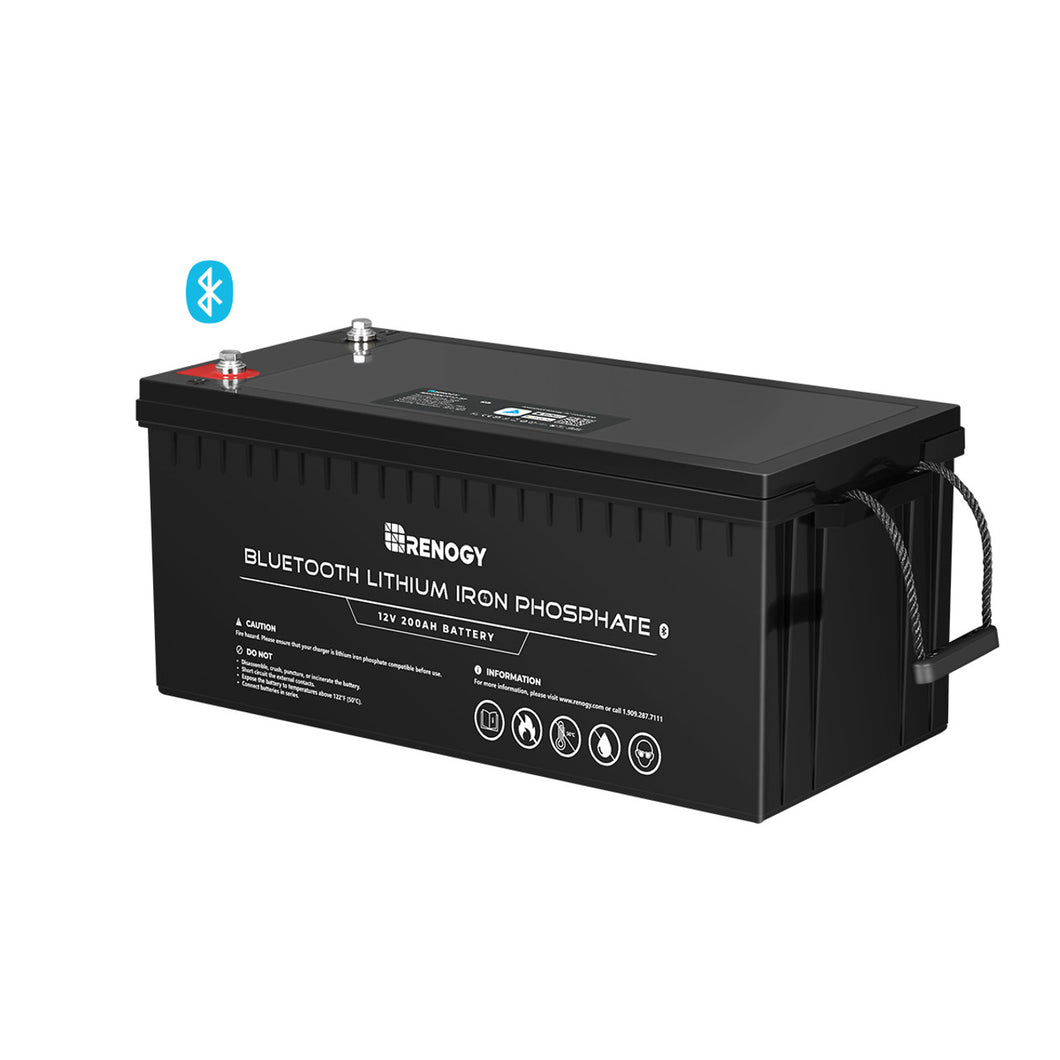 Renogy 12V 200Ah Lithium Iron Phosphate Battery w/ Bluetooth