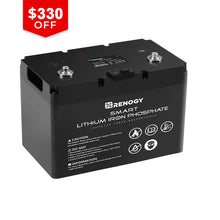 Load image into Gallery viewer, 12V 100Ah Smart Lithium Iron Phosphate Battery