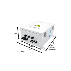 3-String Combiner Box for Solar Arrays / 63A 1000Vdc 3 Inputs 6KW – Fully Pre-wired | COM3IN60A