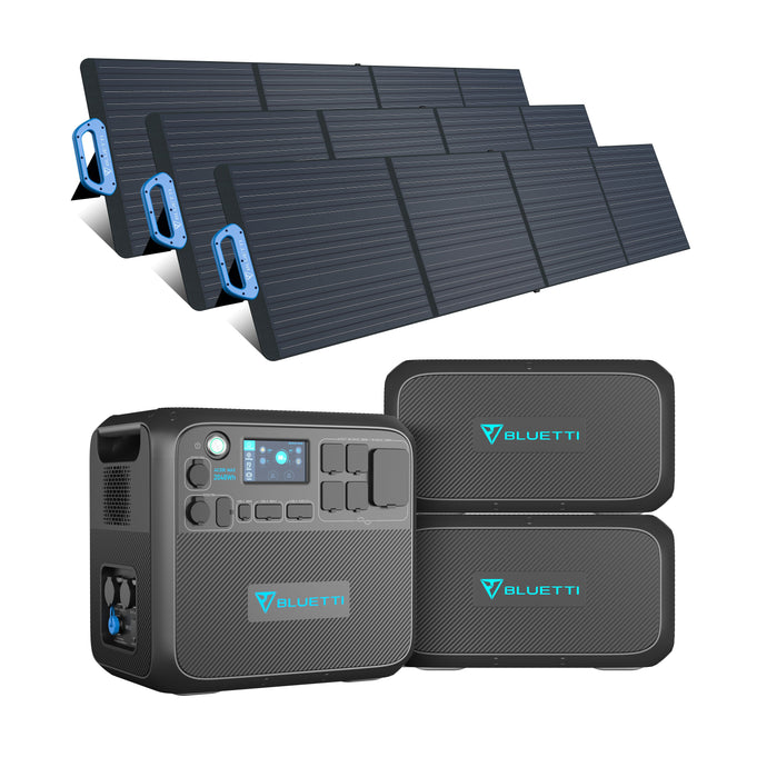 BLUETTI AC200MAX + 2*B230 + 3*PV200 | Home Battery Backup