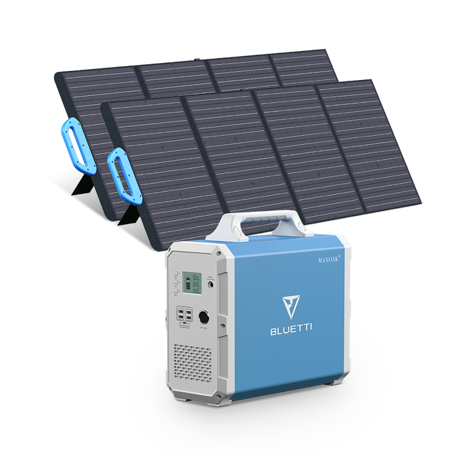 BLUETTI EB150 + 2*PV120/PV200 | 1000 Watt Generator