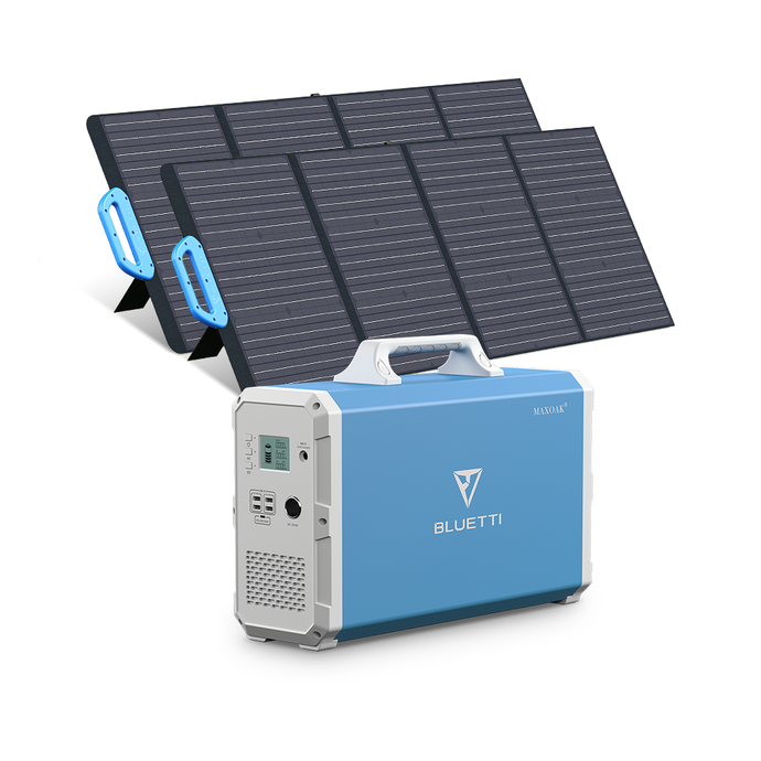 BLUETTI EB240 + 2*PV120/PV200 | 1000 Watt Generator