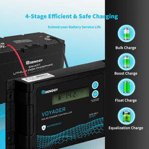 New Edition Voyager 20A PWM Waterproof Solar Charge Controller