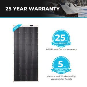 175 Watt 12 Volt Flexible Monocrystalline Solar Panel