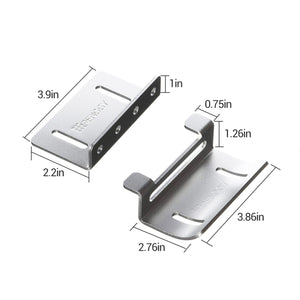 Solar Panel Mounting Curved Z Bracket -- Set of 4