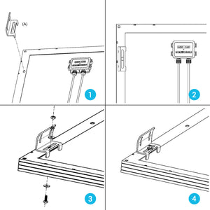 Solar Panel Mounting Curved Z Bracket -- Set of 4