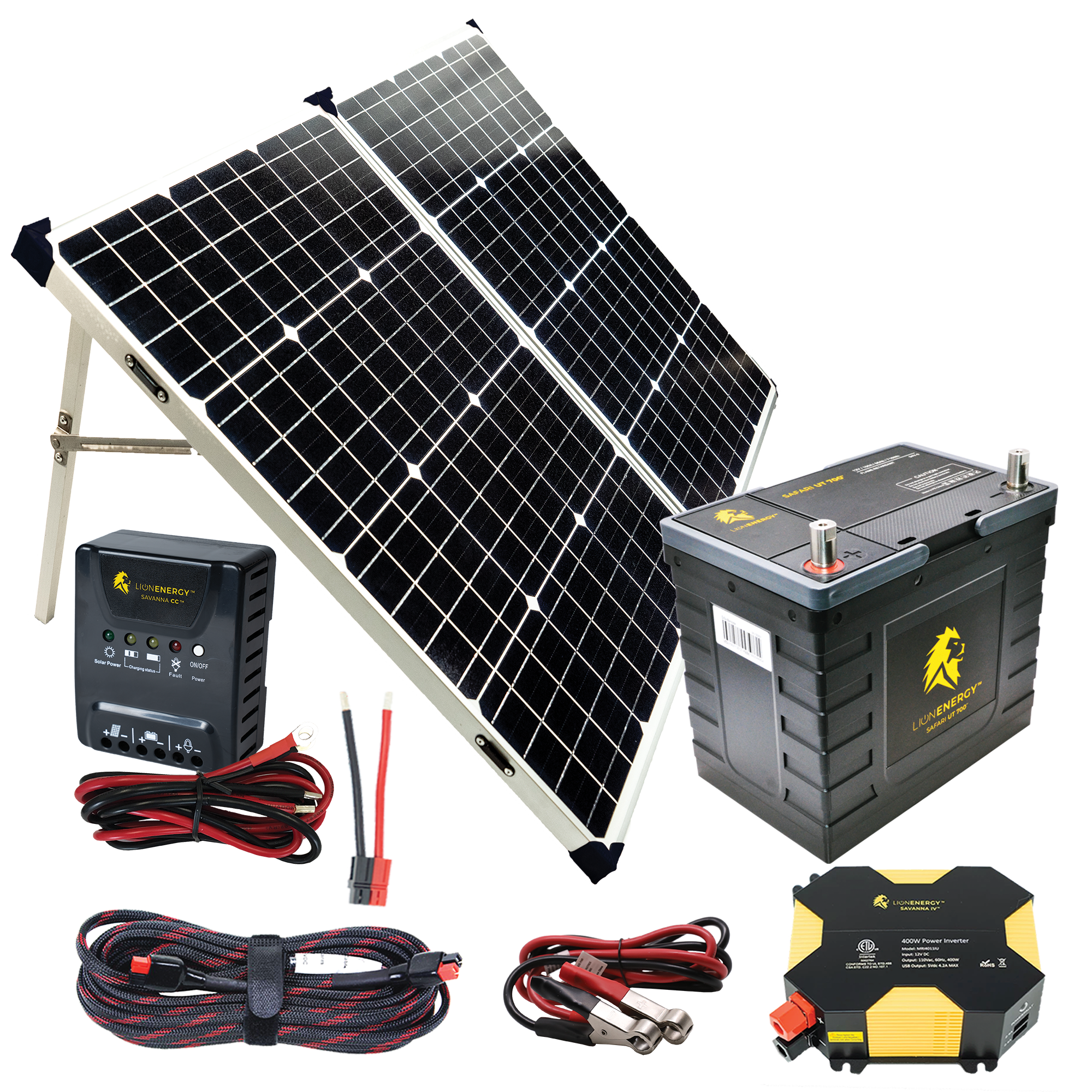 LION ENERGY Beginner DIY Solar Power Emergency Energy Solution