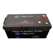 Load image into Gallery viewer, AIMS Lithium Battery 12V 200Ah LiFePO4 with Bluetooth Monitoring | LFP12V200B