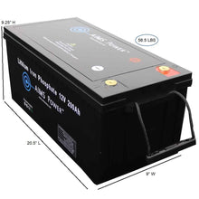 Load image into Gallery viewer, AIMS Lithium Battery 12V 200Ah LiFePO4 with Bluetooth Monitoring | LFP12V200B