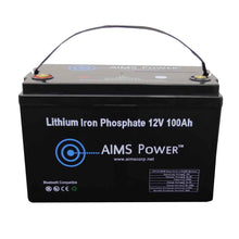 Load image into Gallery viewer, AIMS Power 12V LiFePO4 Lithium Iron Phosphate Battery | LFP12V100AB