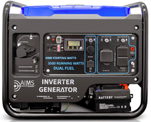 Load image into Gallery viewer, AIMS 3,800 Watt [Dual Fuel] Inverter Generator | Super Quiet, EPA compliant