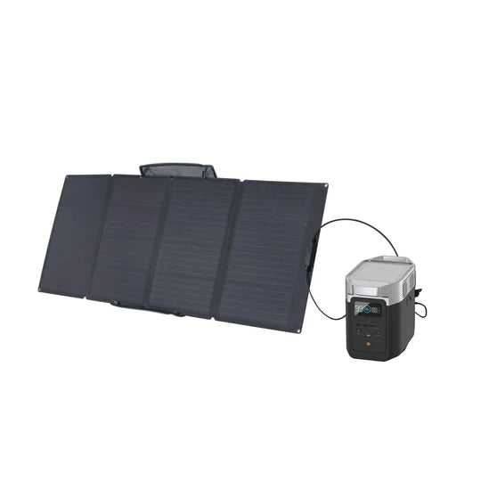 EcoFlow DELTA 2 + 110W Portable Solar Panel