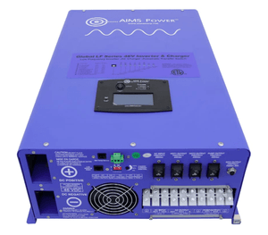 Off Grid / 3840 Watt Solar Back Up 12000 Watt Pure Sine Inverter charger 120V / 240V & 48V Lithium Battery Kit