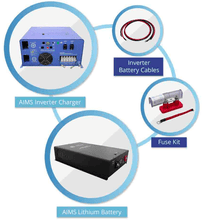 Load image into Gallery viewer, Off-Grid / Backup 8000 Watt 48V Pure Sine Inverter/Charger [Split Phase] 120/240V + + 48V 150Ah LiFePO4 Battery (7.2KwH)