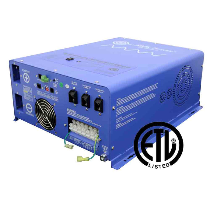 AIMS 4,000 Watt Pure Sine Inverter Charger 24Vdc to 120/240Vac Output Listed To UL & CSA | PICOGLF4024240SUL