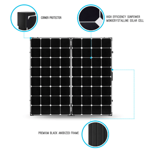 Renogy 200 Watt 12 Volt Eclipse Mono Solar Suitcase w/ Charge Controller