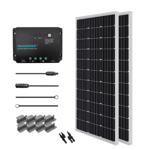 Renogy 200 Watt 12 Volt Mono Complete Solar Panel Kit with Mounting Hardware