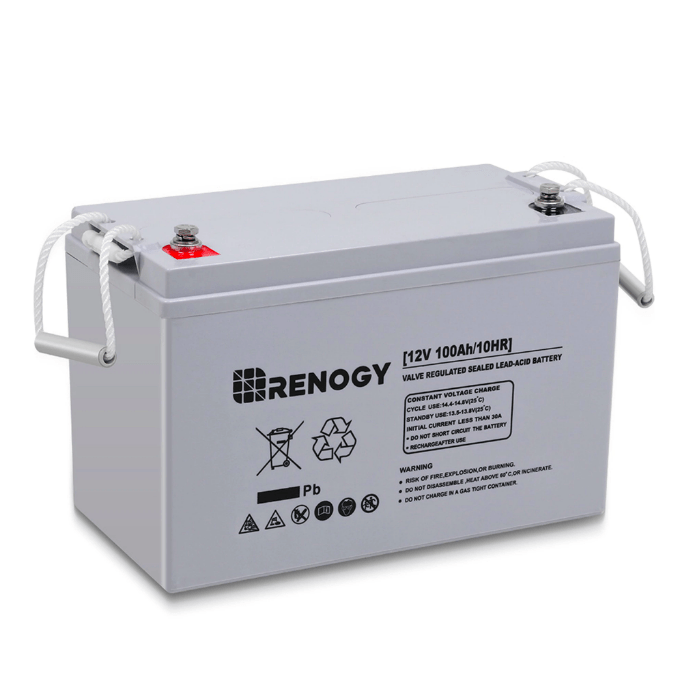 Renogy Deep Cycle AGM Battery 12 Volt 100Ah | RNG-BATT-AGM12-100