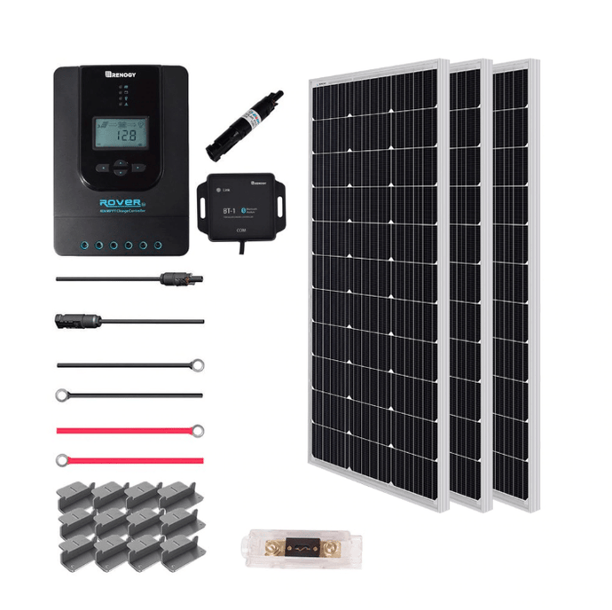 Renogy Premium 300 Watt 12 Volt Complete Solar Kit w/ MPPT