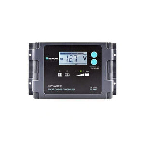 Renogy Voyager - 20A PWM Waterproof Charge Controller w/ LCD Display & LED Bar