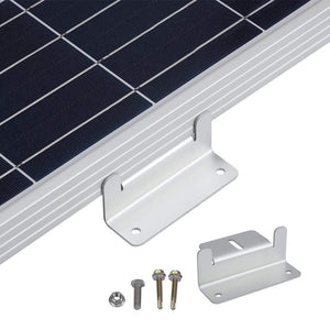 Z-Brackets for Mounting Solar Panels (1 Set of 4) | Mounts 1 x Solar Panel